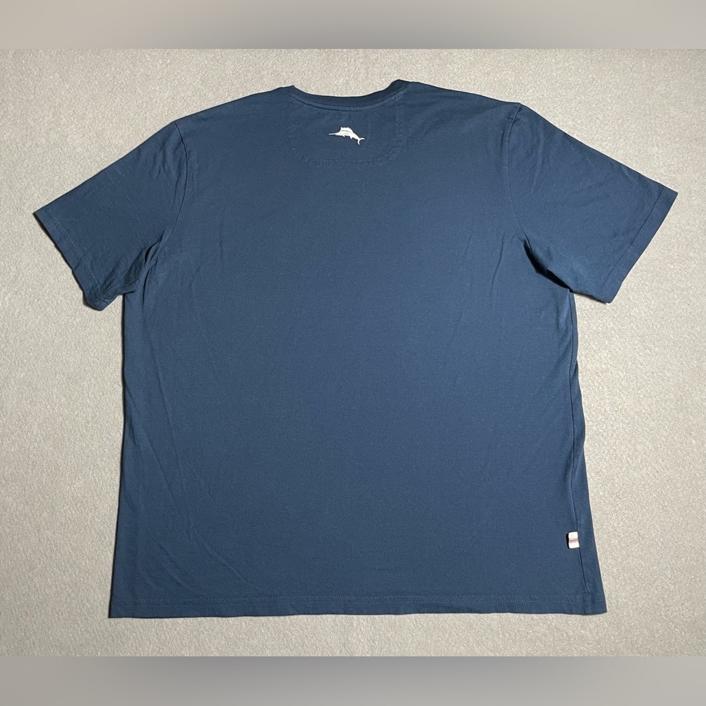 New York Yankees Tommy Bahama Play Ball T-Shirt Navy Blue Size XL MLB Cotton Tee - Picture 5 of 7